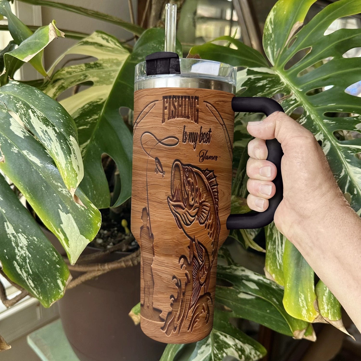 Fishing Custom Stanley Cup 40 oz 30 oz Tumbler With Handle