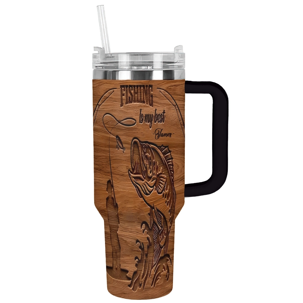 Fishing Custom Stanley Cup 40 oz 30 oz Tumbler With Handle
