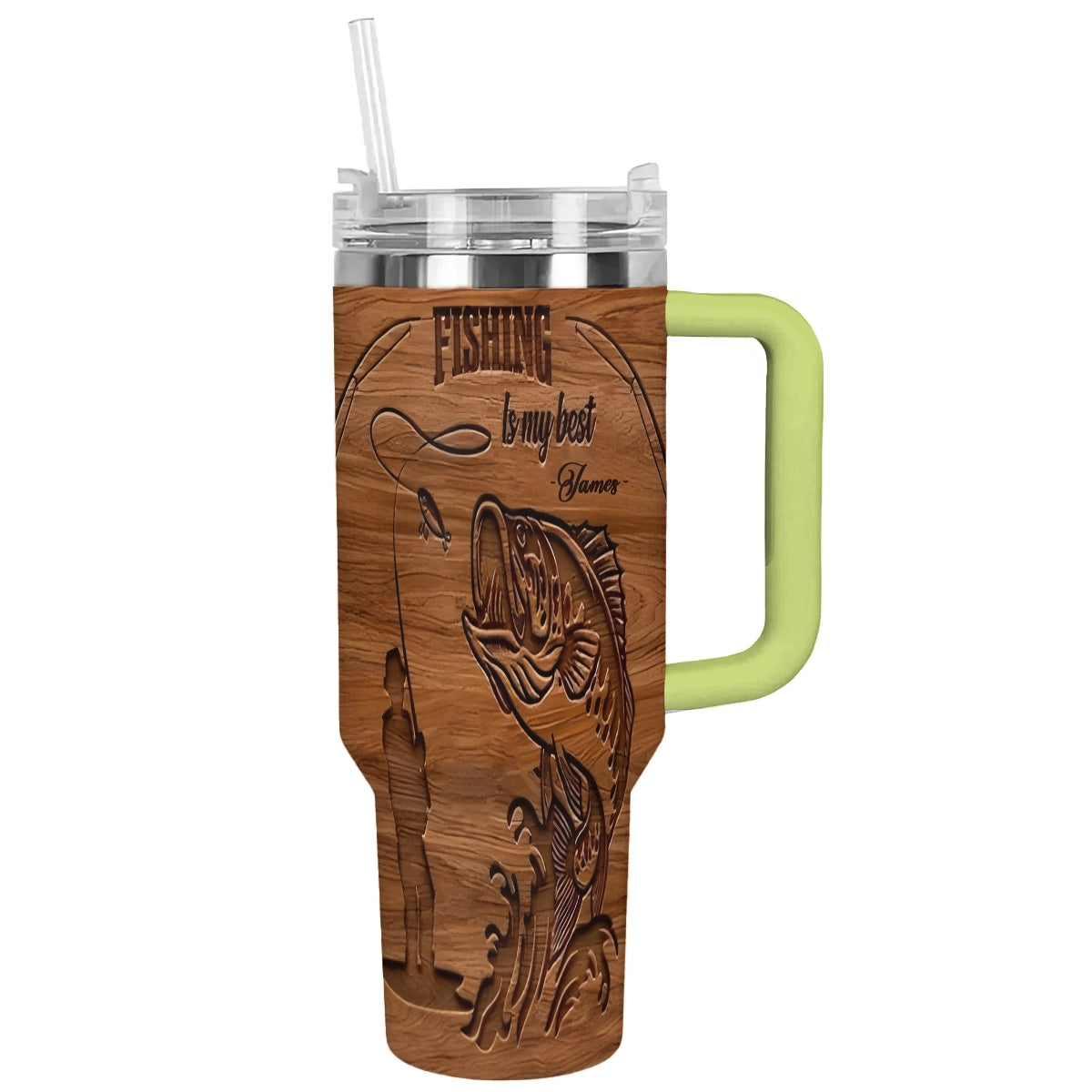 Fishing Custom Stanley Cup 40 oz 30 oz Tumbler With Handle