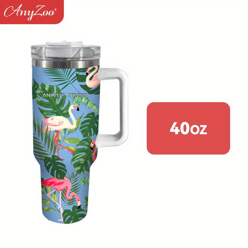 Flamingo Custom Stanley Cup 40 oz 30 oz Tumbler With Handle