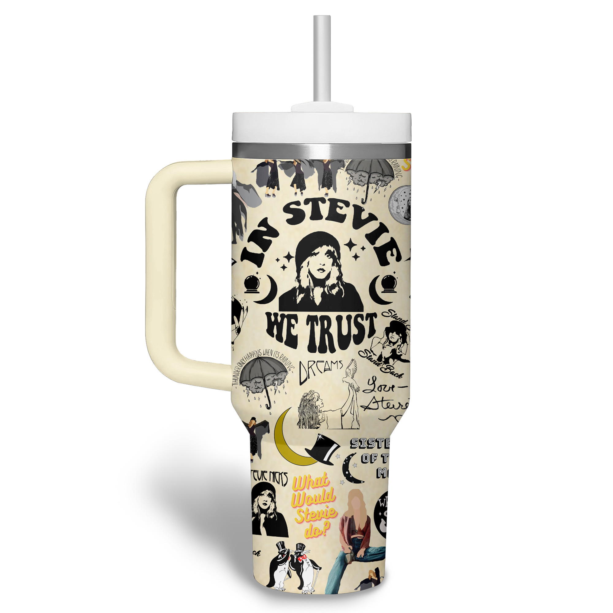 Fleetwood Mac Music Custom Stanley Cup 40 oz 30 oz Tumbler With Handle