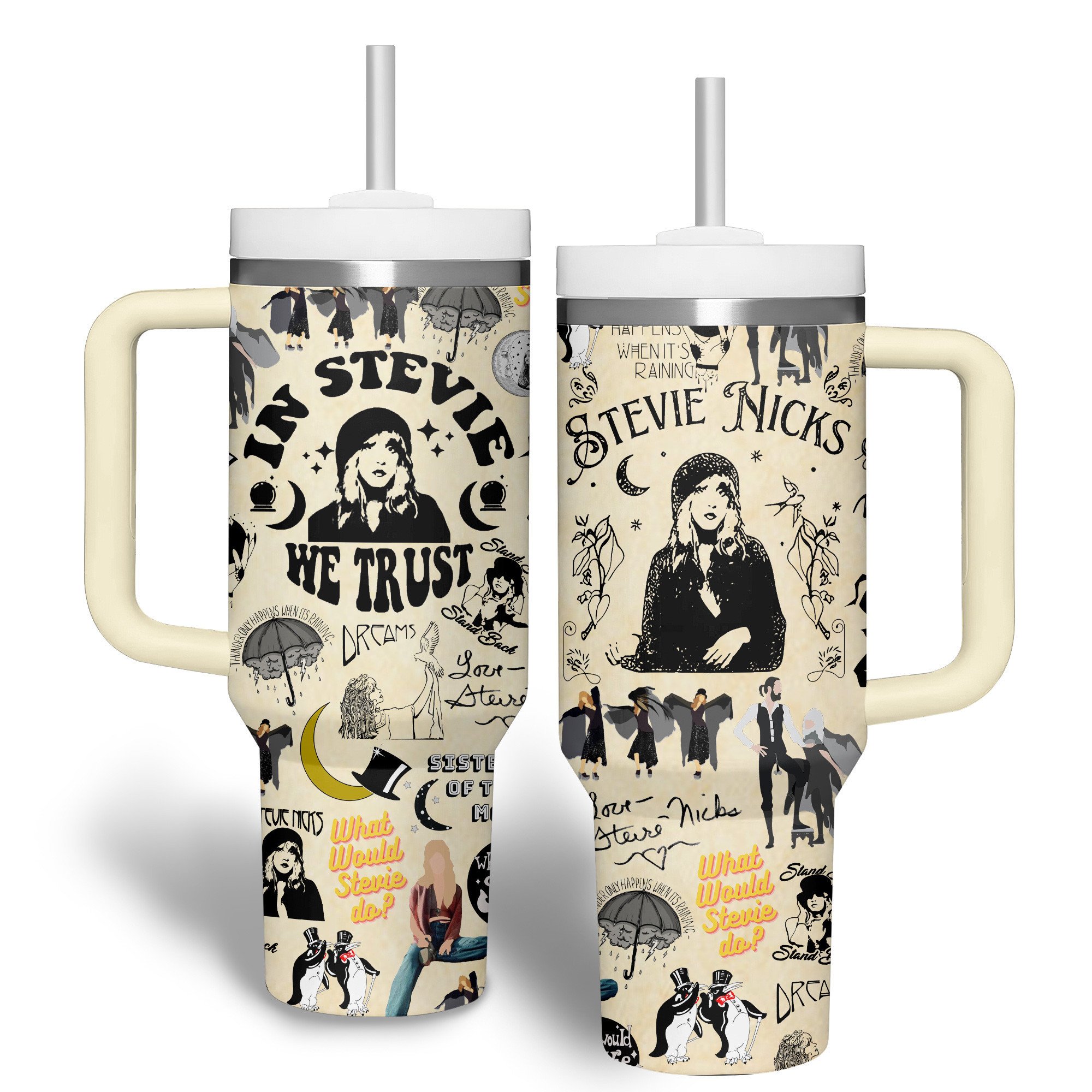 Fleetwood Mac Music Custom Stanley Cup 40 oz 30 oz Tumbler With Handle