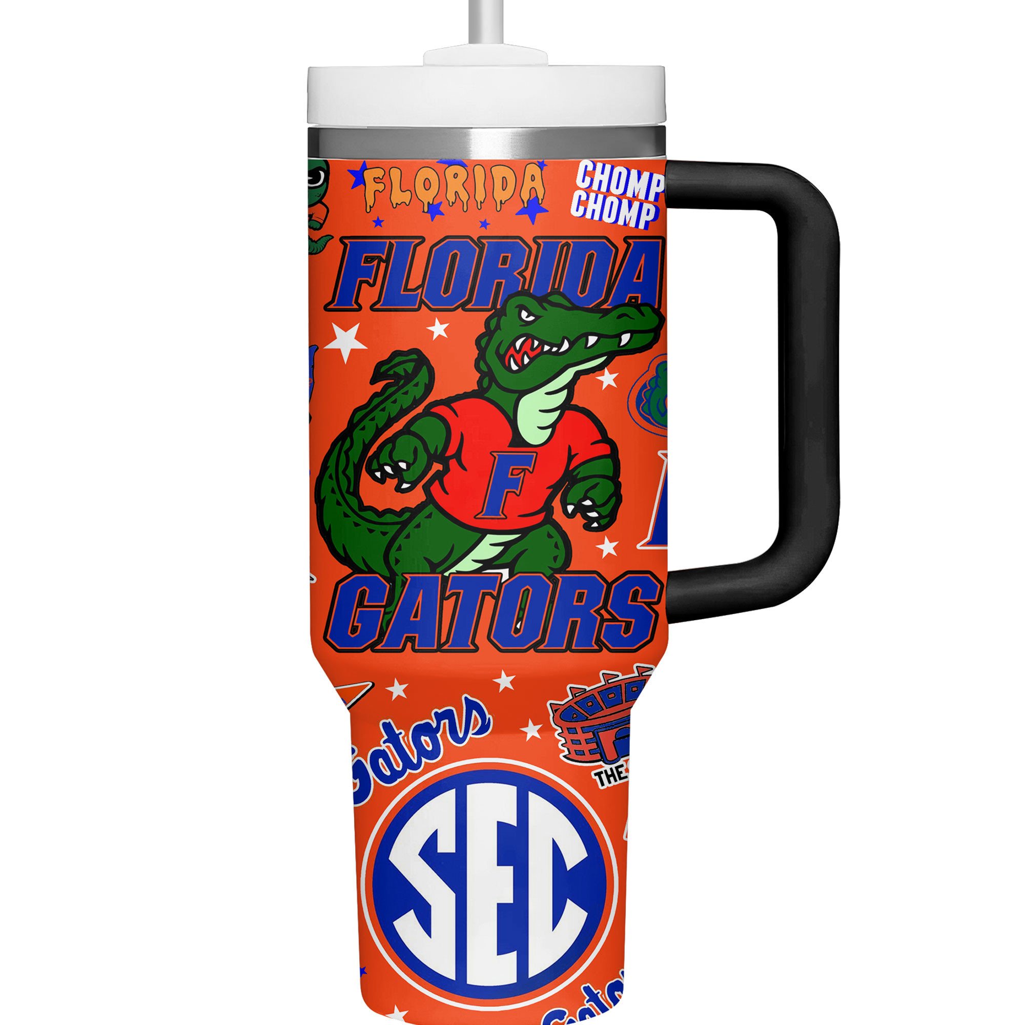 Florida Gators NCAA Custom Stanley Cup 40 oz 30 oz Tumbler With Handle