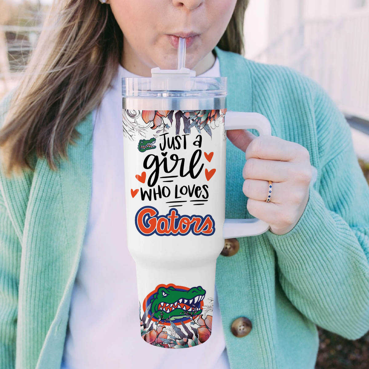 Florida Gators NCAA Custom Stanley Cup 40 oz 30 oz Tumbler With Handle