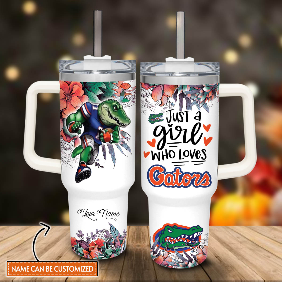 Florida Gators NCAA Custom Stanley Cup 40 oz 30 oz Tumbler With Handle