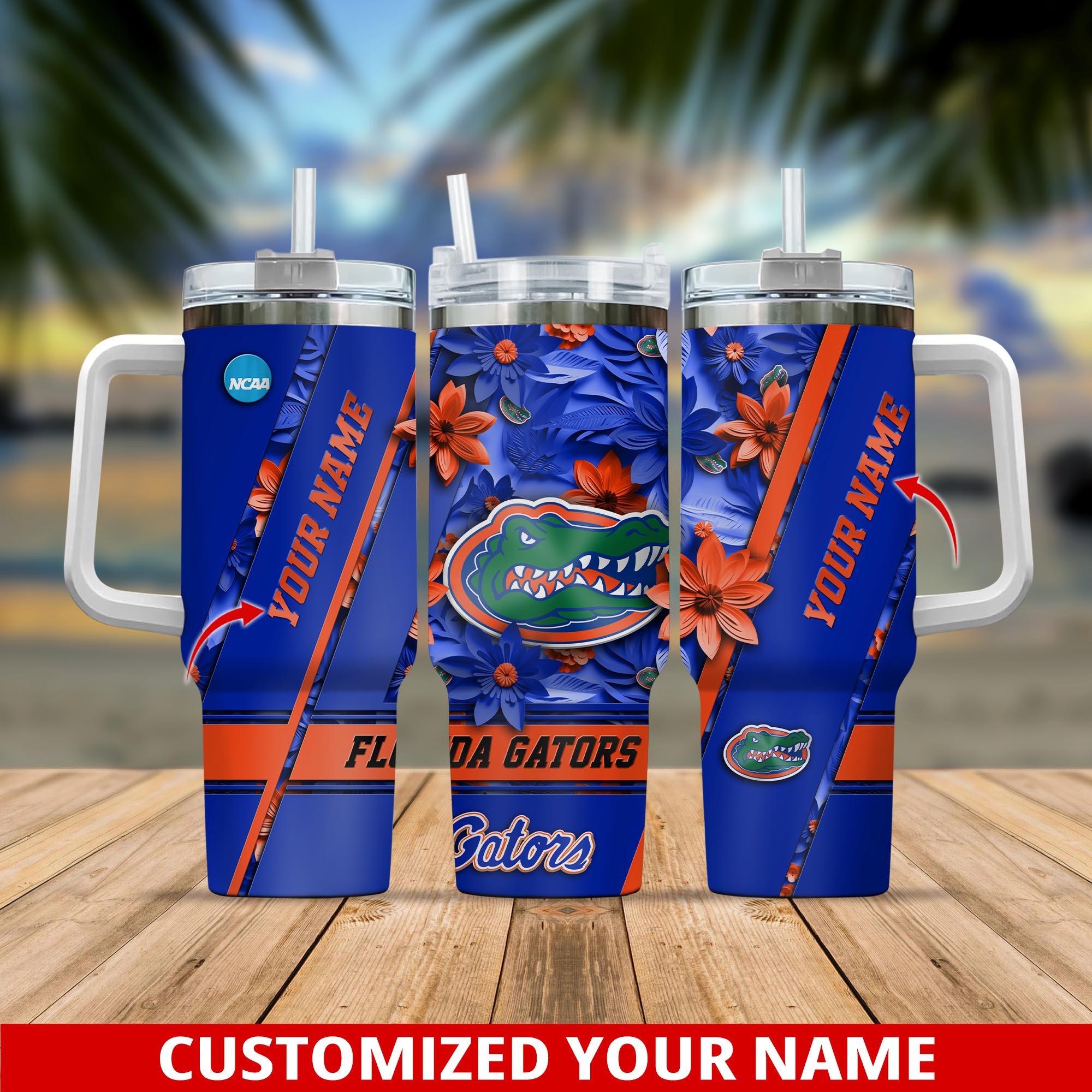 Florida Gators NCAA Custom Stanley Cup 40 oz 30 oz Tumbler With Handle
