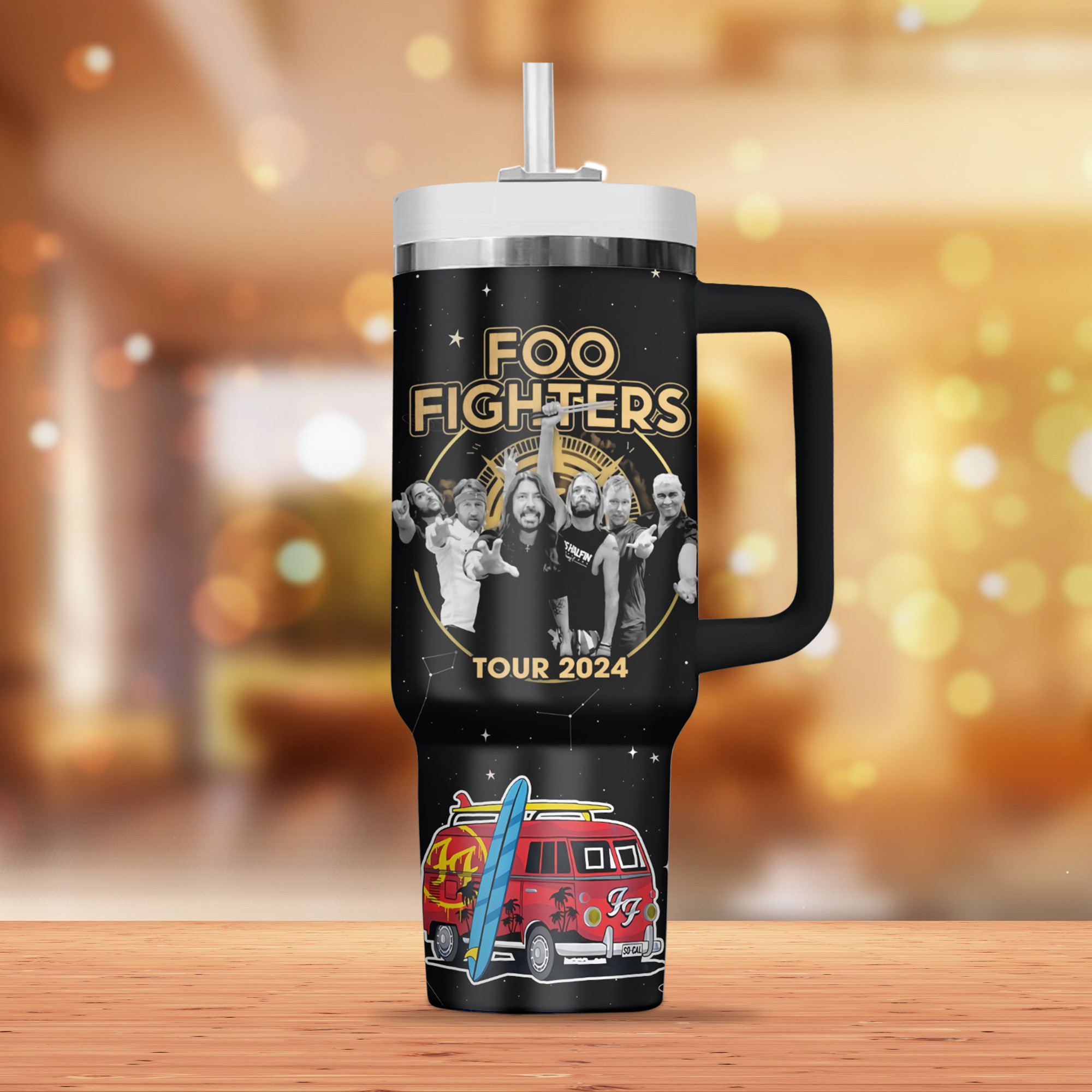 Foo Fighters Music Custom Stanley Cup 40 oz 30 oz Tumbler With Handle