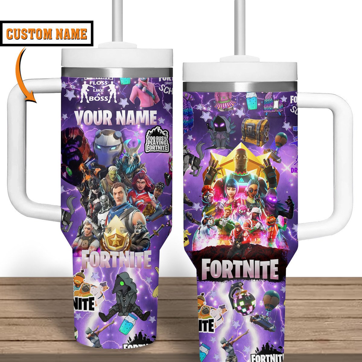 Fortnite Games Custom Stanley Cup 40 oz 30 oz Tumbler With Handle
