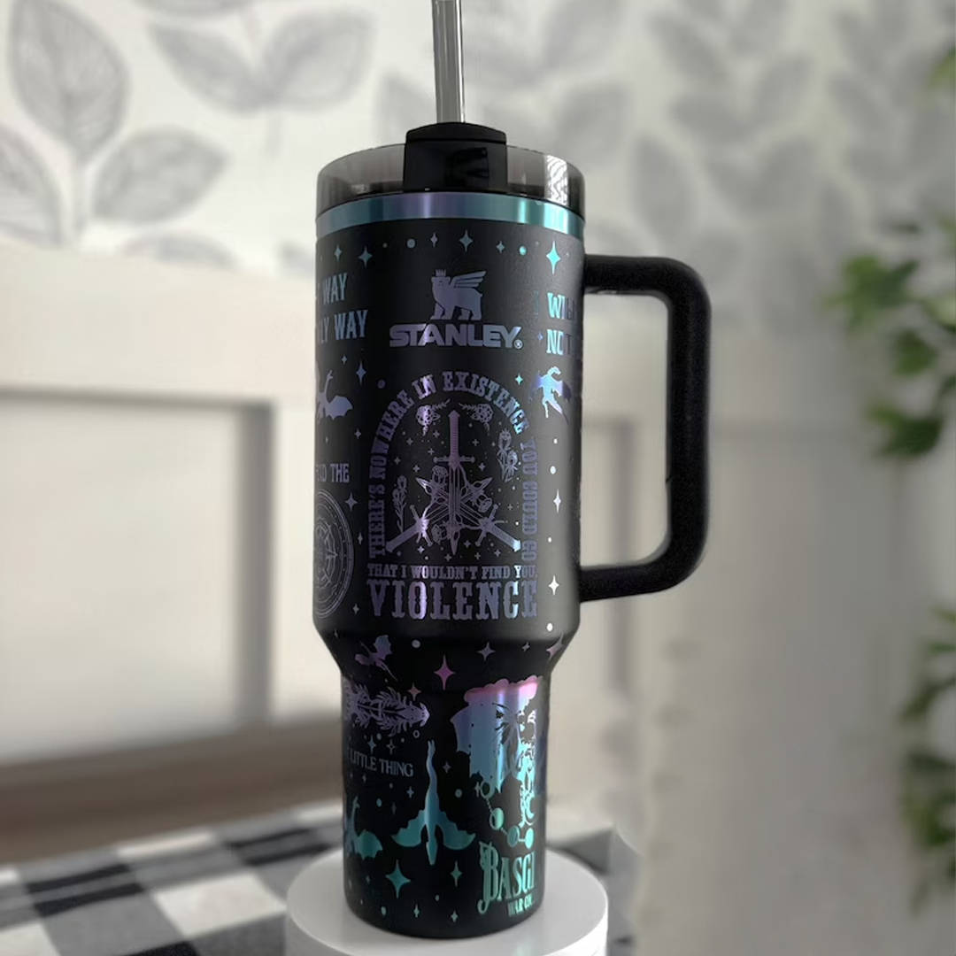 Fourth Wing Book Custom Stanley Cup 40 oz 30 oz Tumbler With Handle