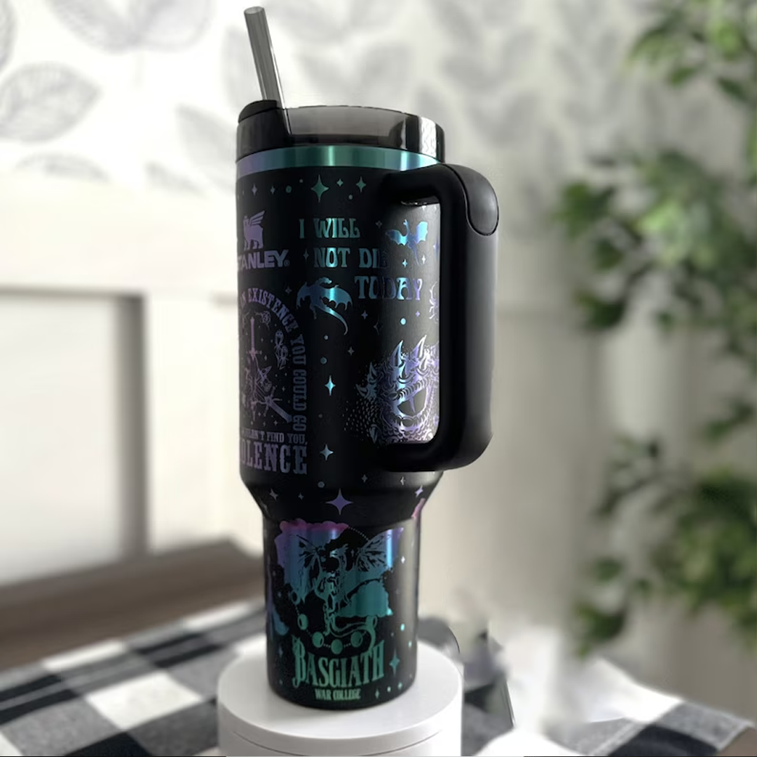 Fourth Wing Book Custom Stanley Cup 40 oz 30 oz Tumbler With Handle