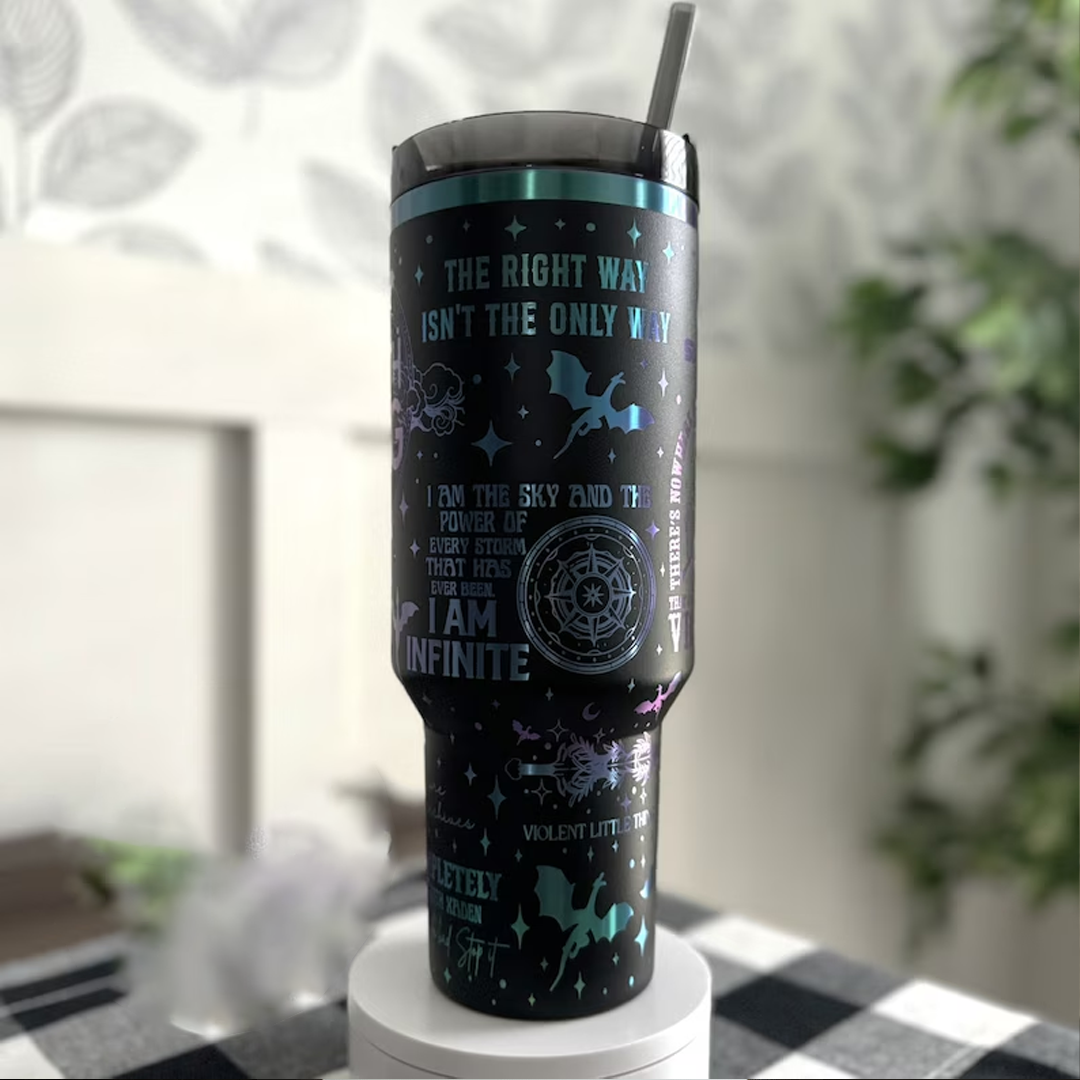 Fourth Wing Book Custom Stanley Cup 40 oz 30 oz Tumbler With Handle
