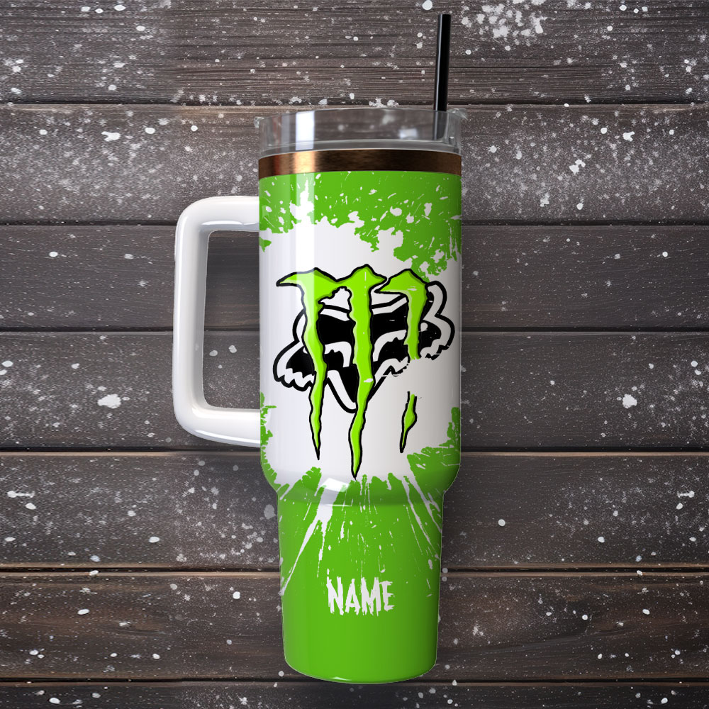Fox Racing Monster Custom Stanley Cup 40 oz 30 oz Tumbler With Handle