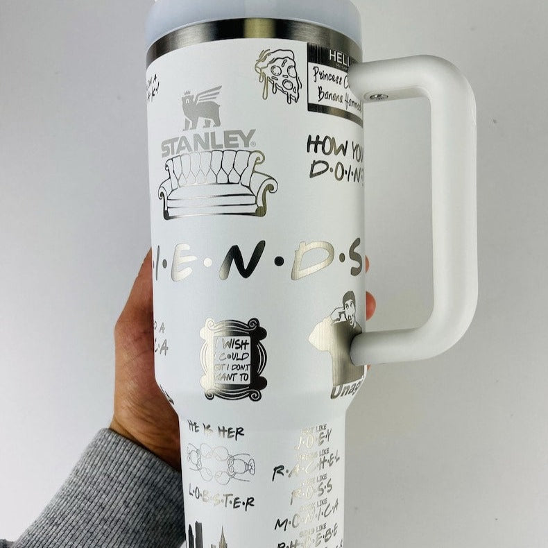 Friends TV Series Custom Stanley Cup 40 oz 30 oz Tumbler With Handle