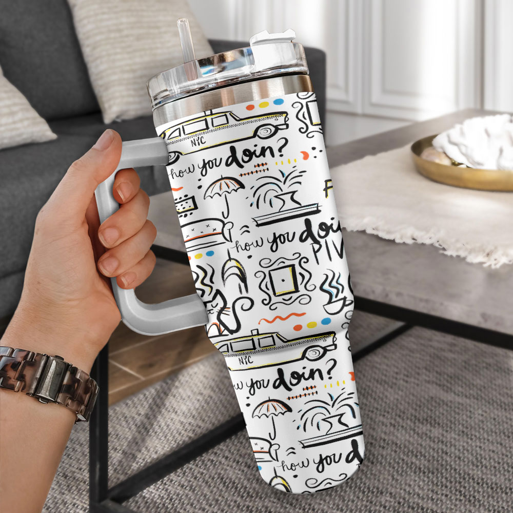 Friends TV Series Custom Stanley Cup 40 oz 30 oz Tumbler With Handle