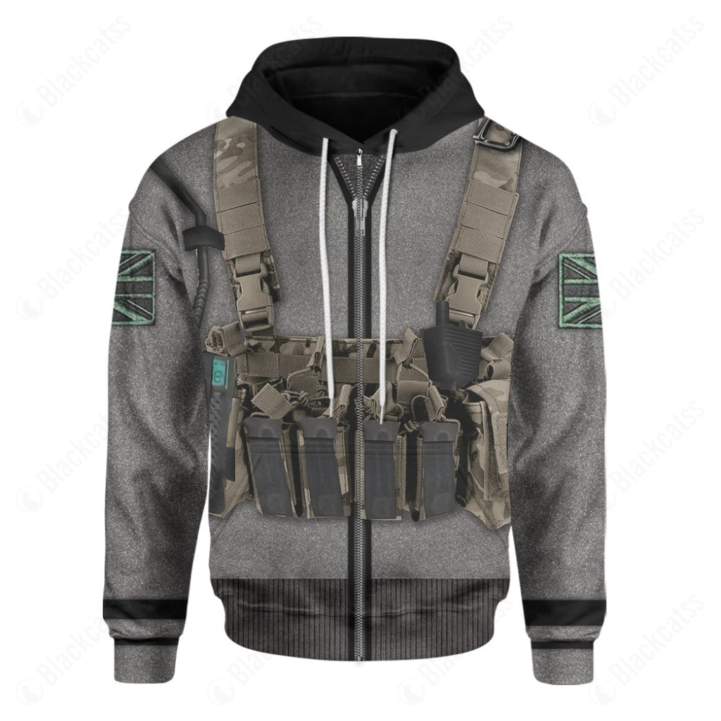 Game Call Of Duty MW2 Simon Ghost Riley Costume Hoodie Sweatshirt T-Shirt Sweatpants Tracksuit - Stormmerch Exclusive