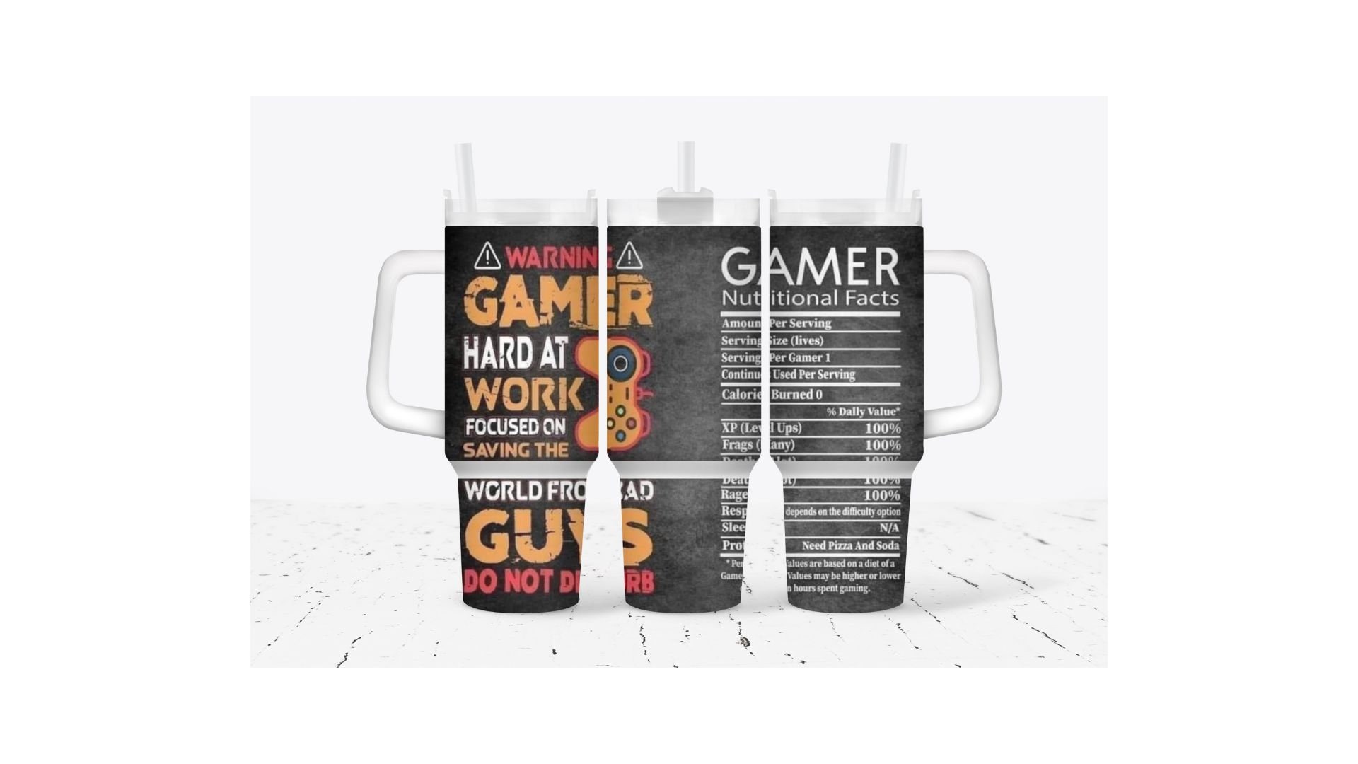 Gamer Custom Stanley Cup 40 oz 30 oz Tumbler With Handle