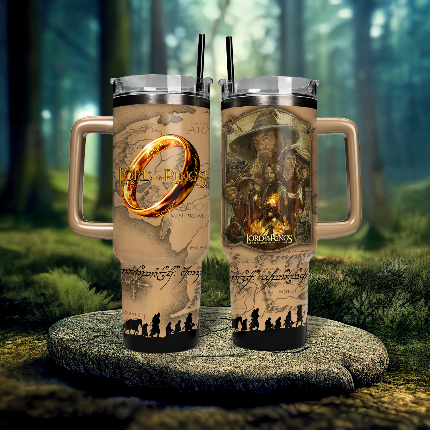 Gandalf The Lord Of The Rings Movies Custom Stanley Cup 40 oz 30 oz Tumbler With Handle
