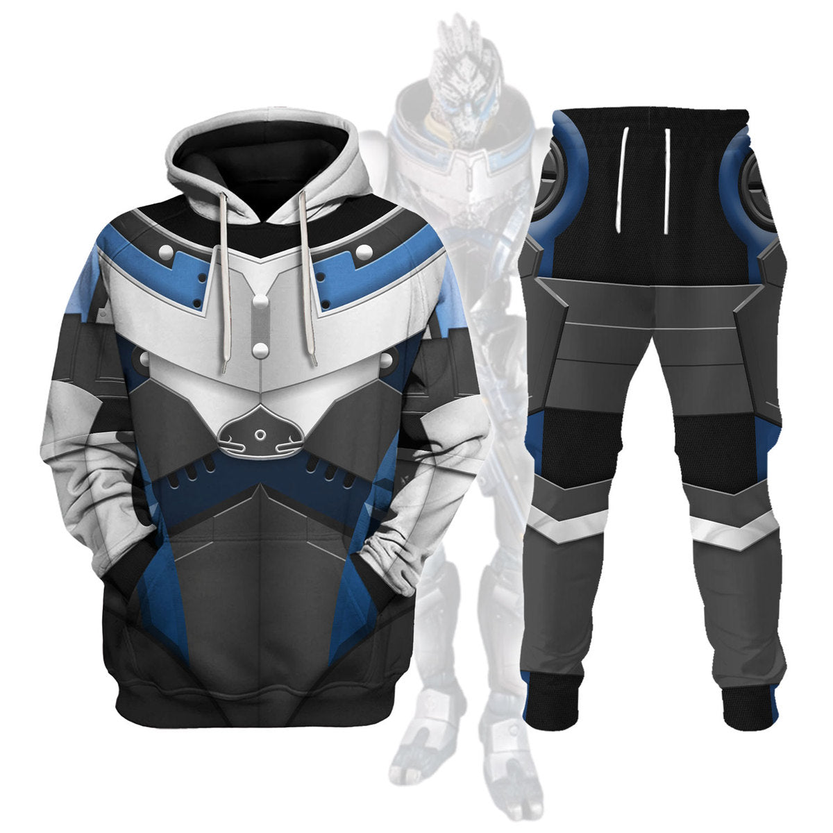 Garrus Vakarian Hoodie Sweatshirt T-shirt Sweatpants Outfit Costume - Stormmerch Exclusive