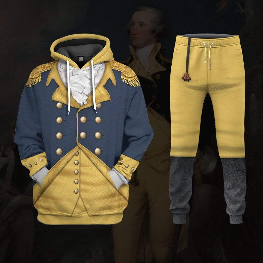 General George Washington Costume Hoodie Sweatshirt T-Shirt Sweatpants Tracksuit - Stormmerch Exclusive