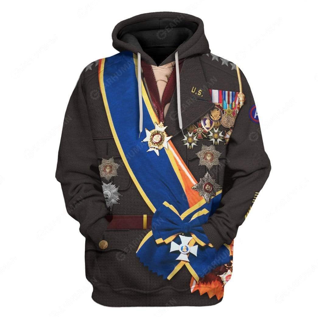 George Smith Patton Costume Hoodie Sweatshirt T-Shirt Sweatpants Tracksuit - Stormmerch Exclusive