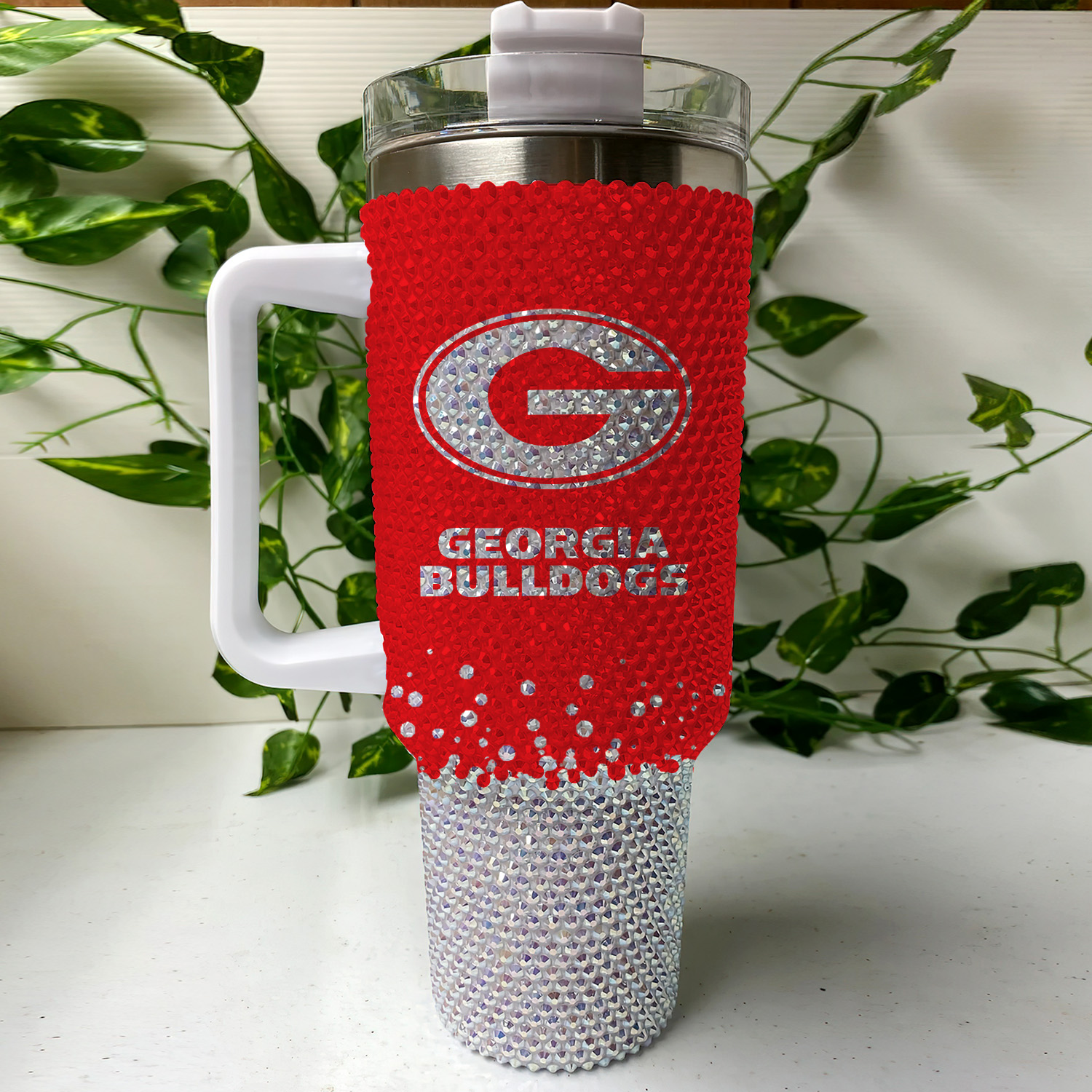 Georgia Bulldogs NCAA Custom Stanley Cup 40 oz 30 oz Tumbler With Handle
