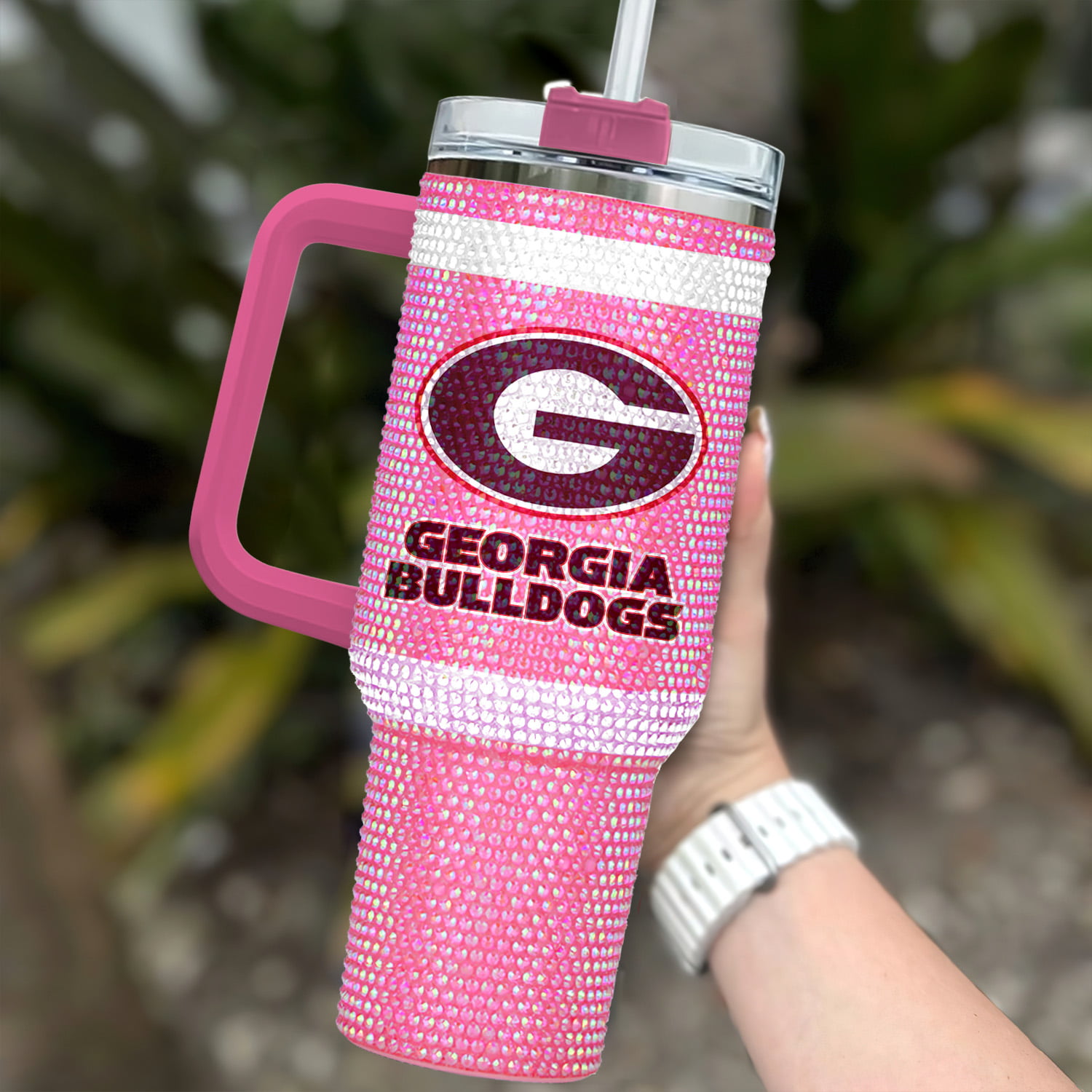 Georgia Bulldogs NCAA Custom Stanley Cup 40 oz 30 oz Tumbler With Handle