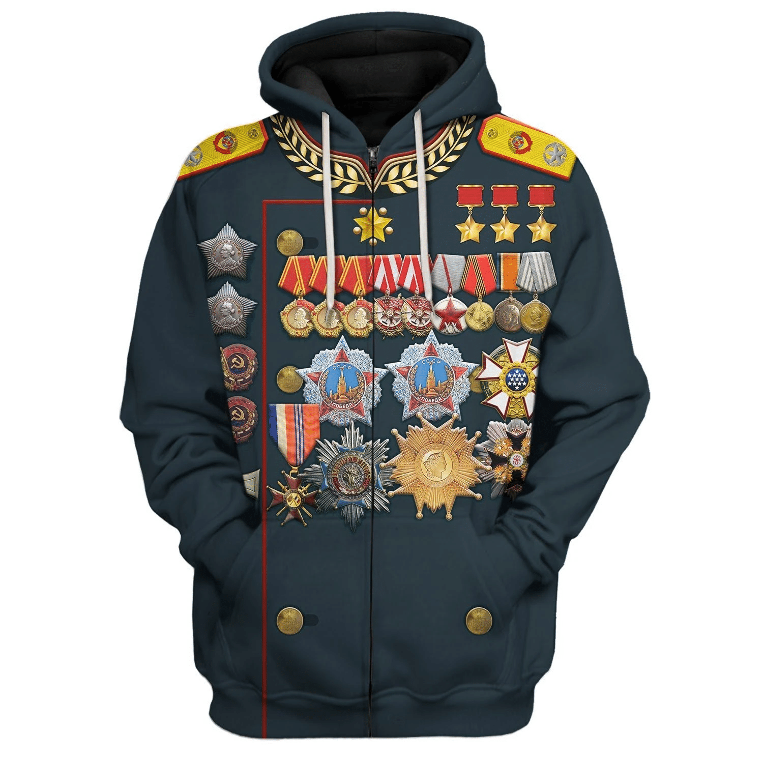 Georgy Zhukov Soviet General and Marshal Of The Soviet Costume Hoodie Sweatshirt T-Shirt Sweatpants Tracksuit - Stormmerch Exclusive