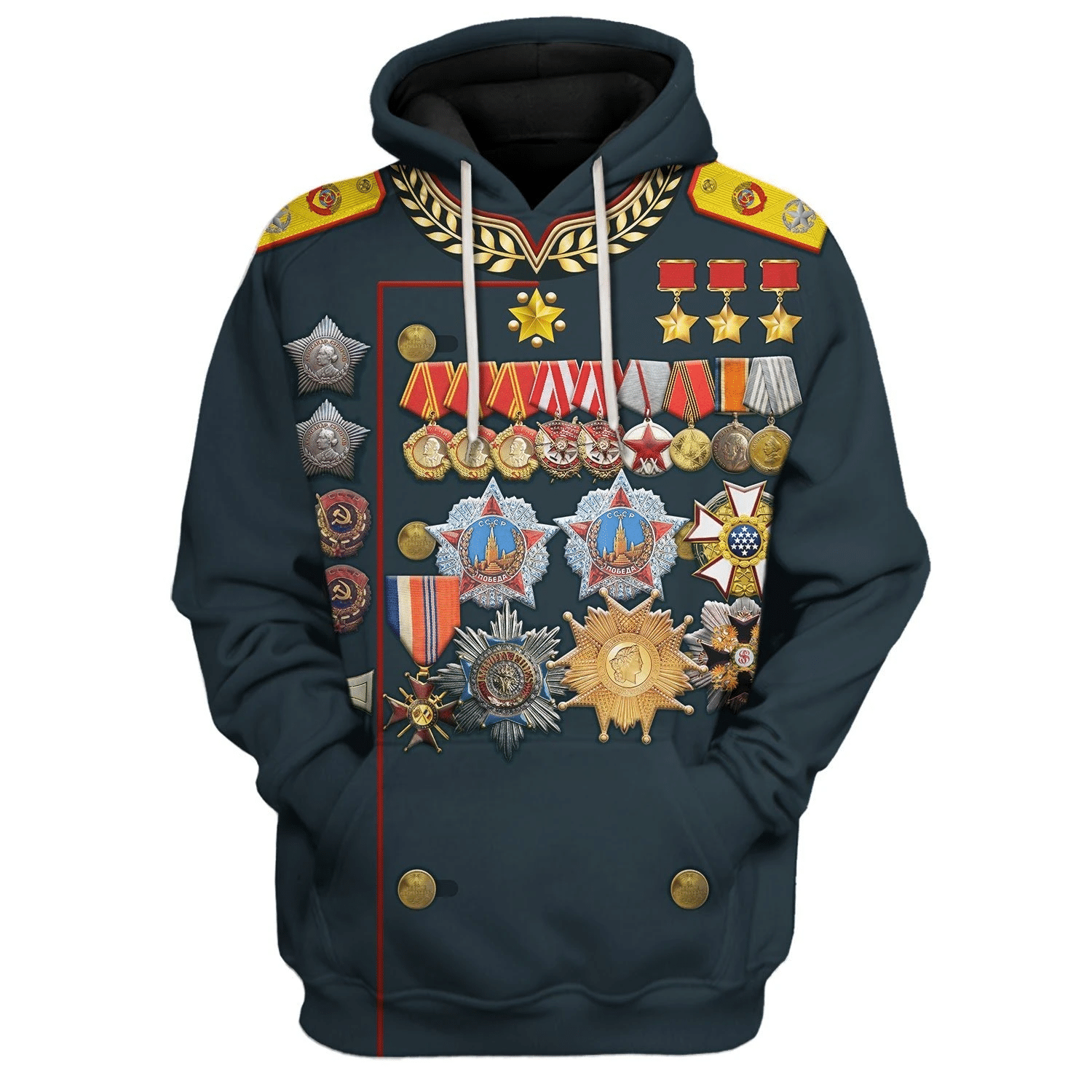 Georgy Zhukov Soviet General and Marshal Of The Soviet Costume Hoodie Sweatshirt T-Shirt Sweatpants Tracksuit - Stormmerch Exclusive