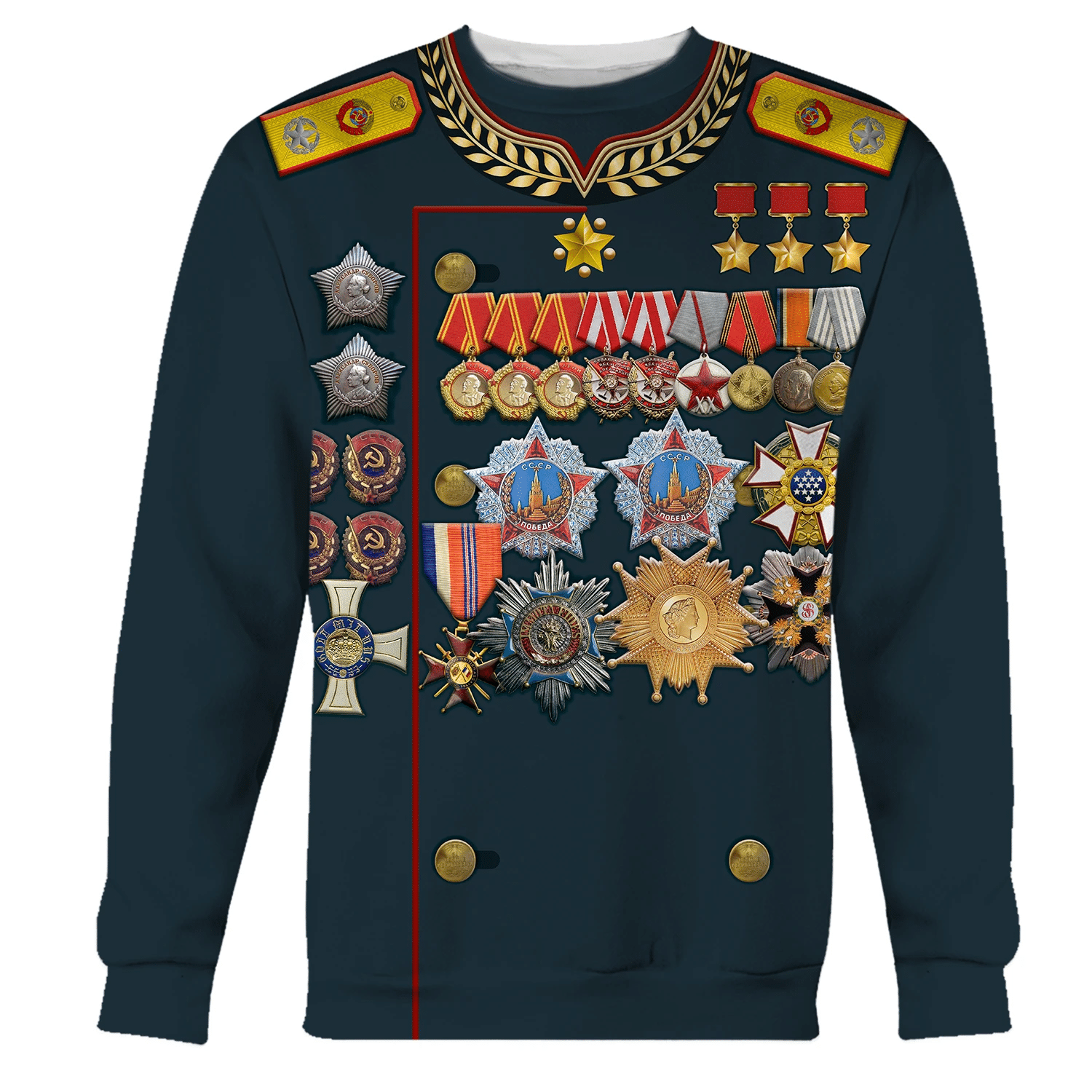 Georgy Zhukov Soviet General and Marshal Of The Soviet Costume Hoodie Sweatshirt T-Shirt Sweatpants Tracksuit - Stormmerch Exclusive