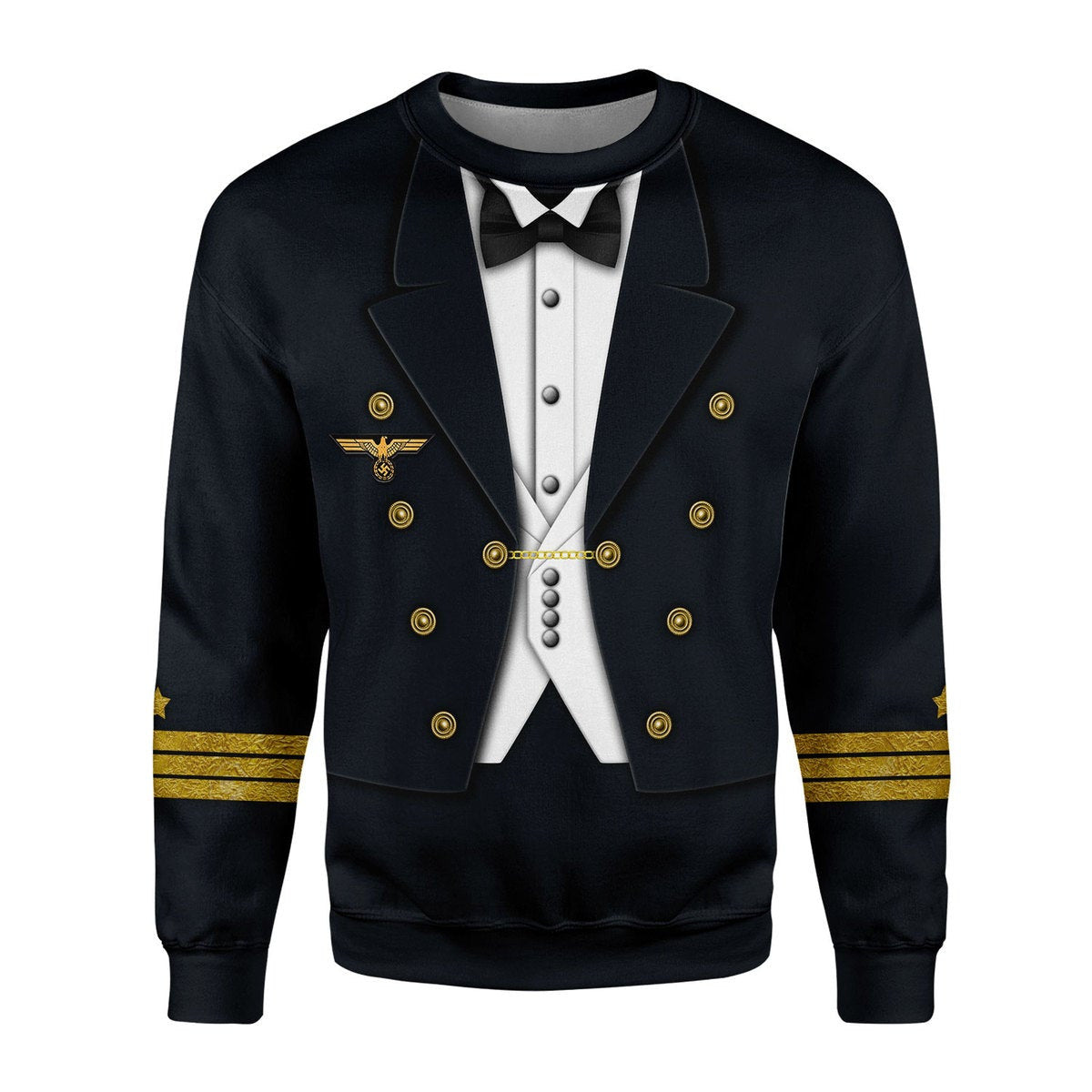German WWII Kriegsmarine (War Navy) Officer Costume Hoodie Sweatshirt T-Shirt Sweatpants Tracksuit - Stormmerch Exclusive