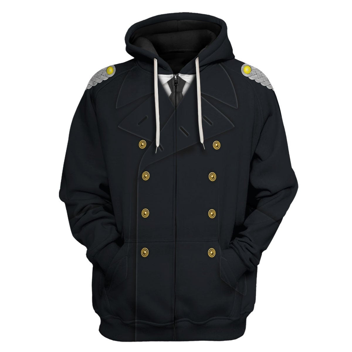 German WWII Kriegsmarine (War Navy) Officer Costume Hoodie Sweatshirt T-Shirt Sweatpants Tracksuit - Stormmerch Exclusive