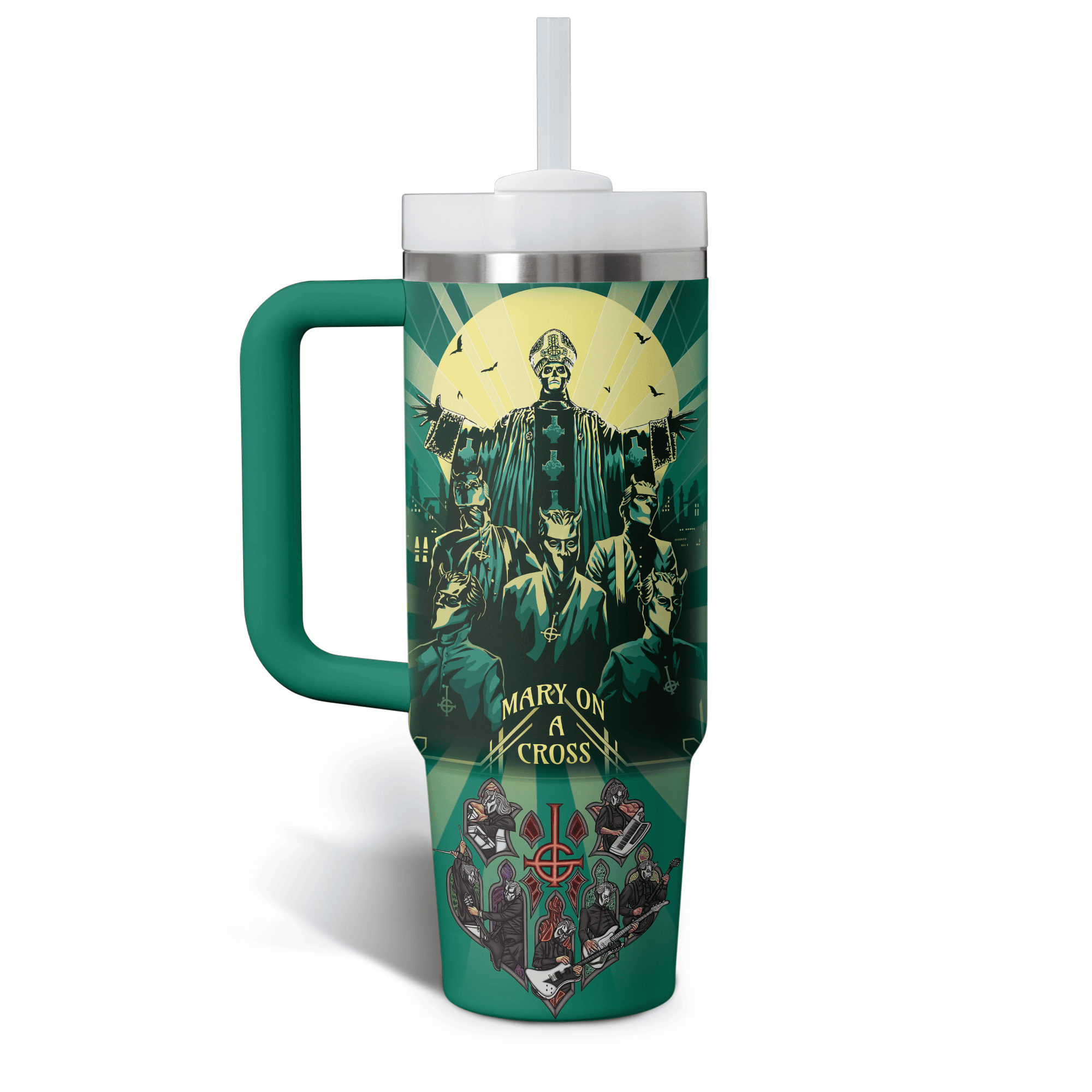 Ghost Band Music Custom Stanley Cup 40 oz 30 oz Tumbler With Handle