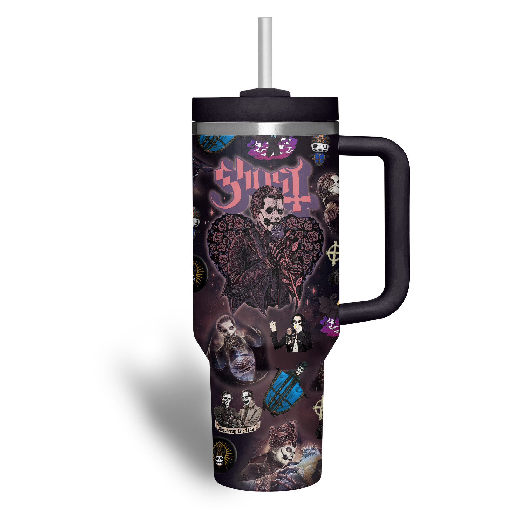 Ghost Music Custom Stanley Cup 40 oz 30 oz Tumbler With Handle