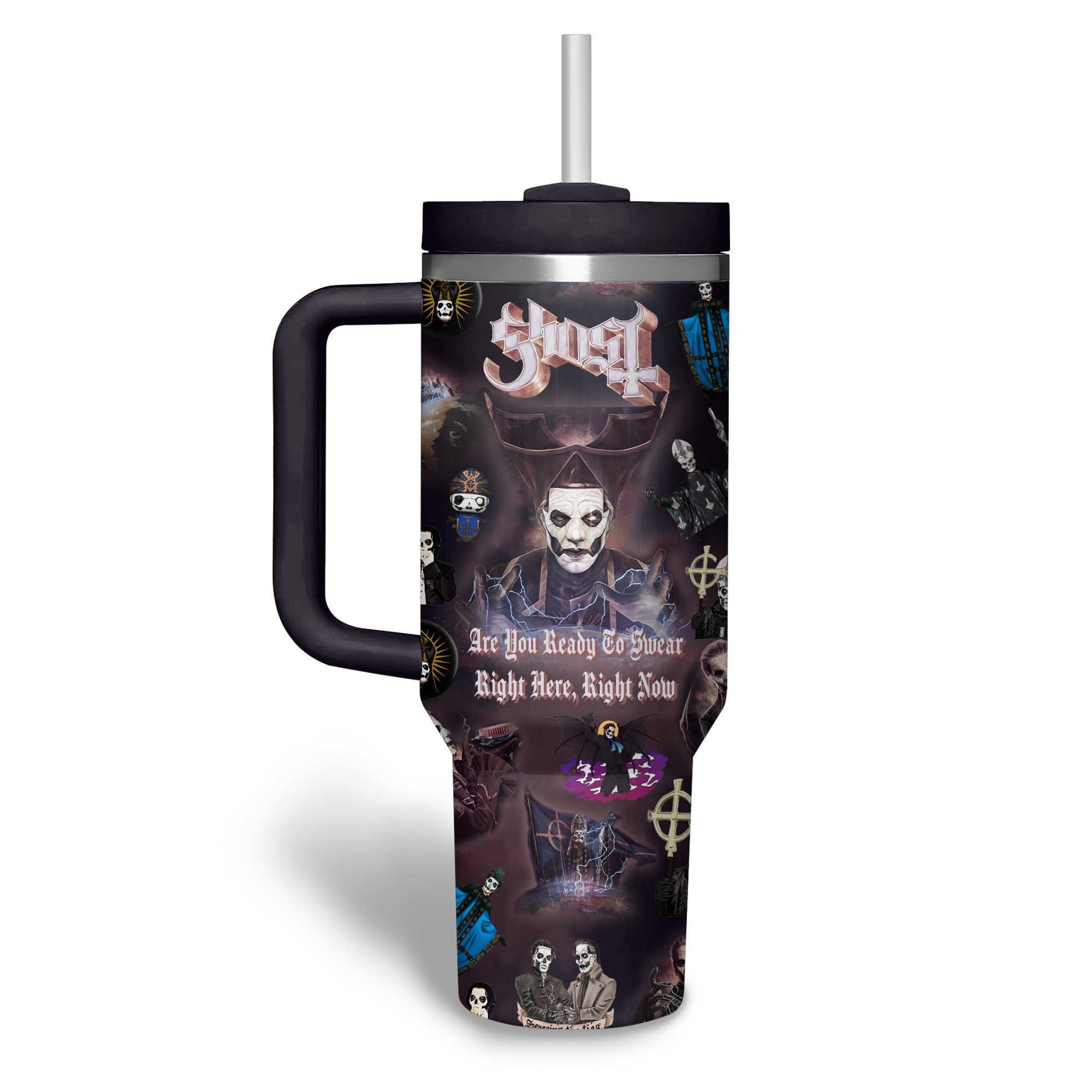 Ghost Music Custom Stanley Cup 40 oz 30 oz Tumbler With Handle