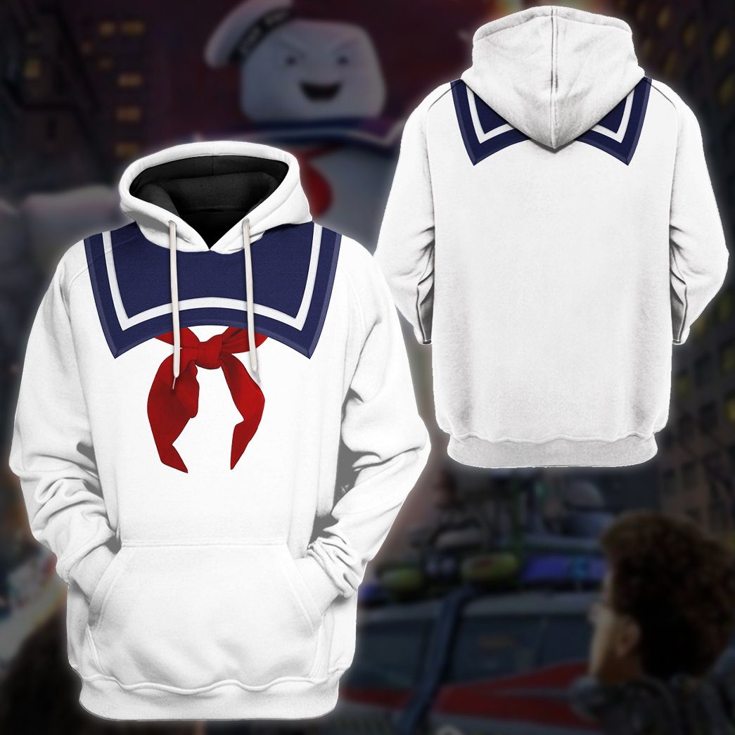 Ghostbusters Stay Puft Marshmallow Man Cosplay Costume Hoodie Sweatshirt T-Shirt Sweatpants Tracksuit - Stormmerch Exclusive