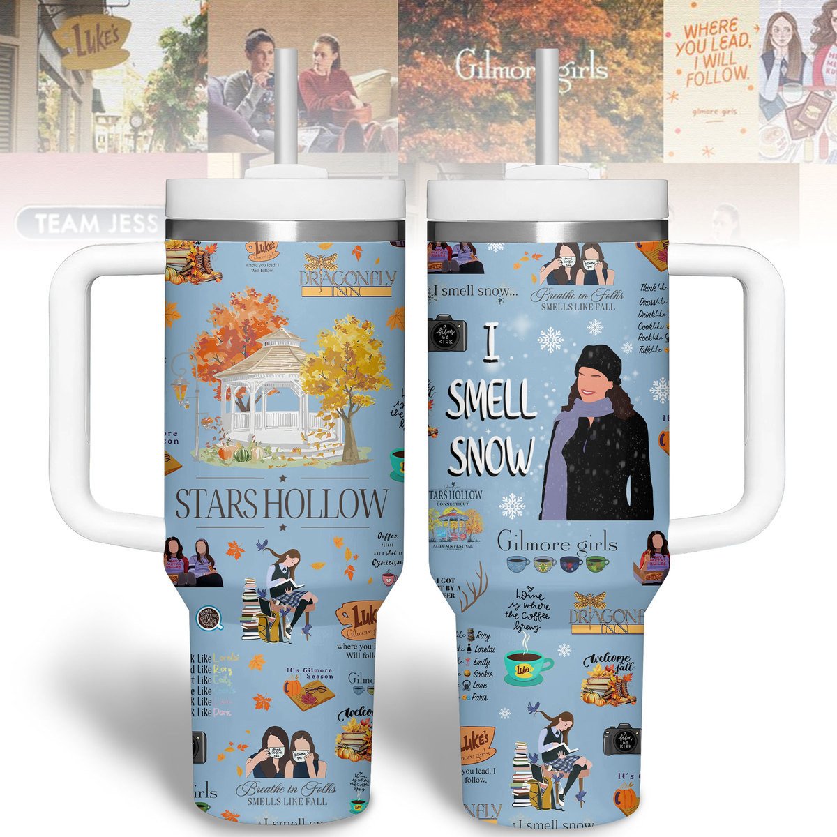 Gilmore Girls TV Series Custom Stanley Cup 40 oz 30 oz Tumbler With Handle