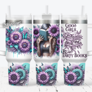 Girl Tattoo With Book And Flower Custom Stanley Cup 40 oz 30 oz Tumbler With Handle