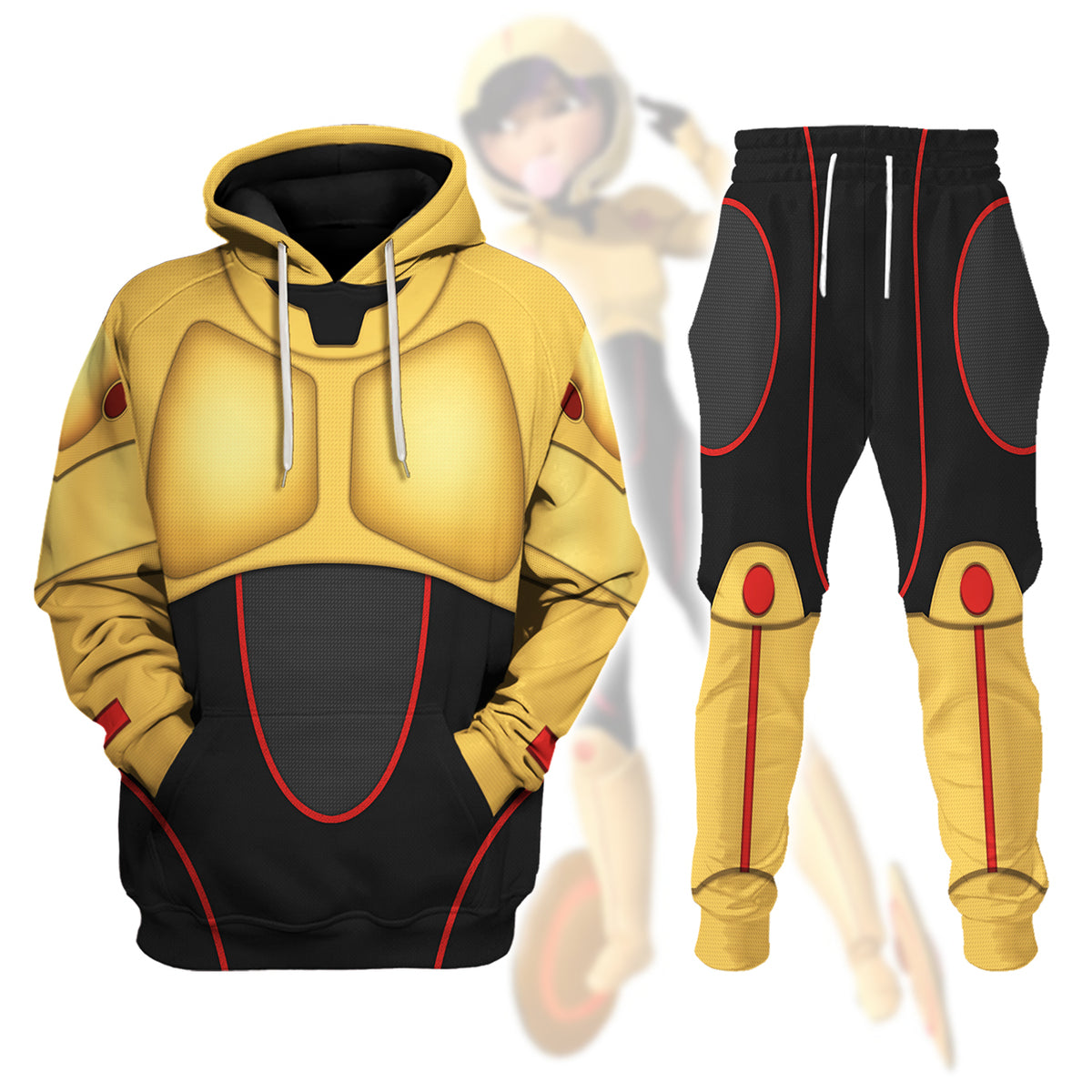 Go Go Tomago Lemon Super Armor Costume Hoodie Sweatshirt T-Shirt Sweatpants - Stormmerch Exclusive
