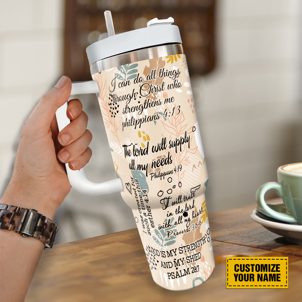 God Bible Verses Custom Stanley Cup 40 oz 30 oz Tumbler With Handle