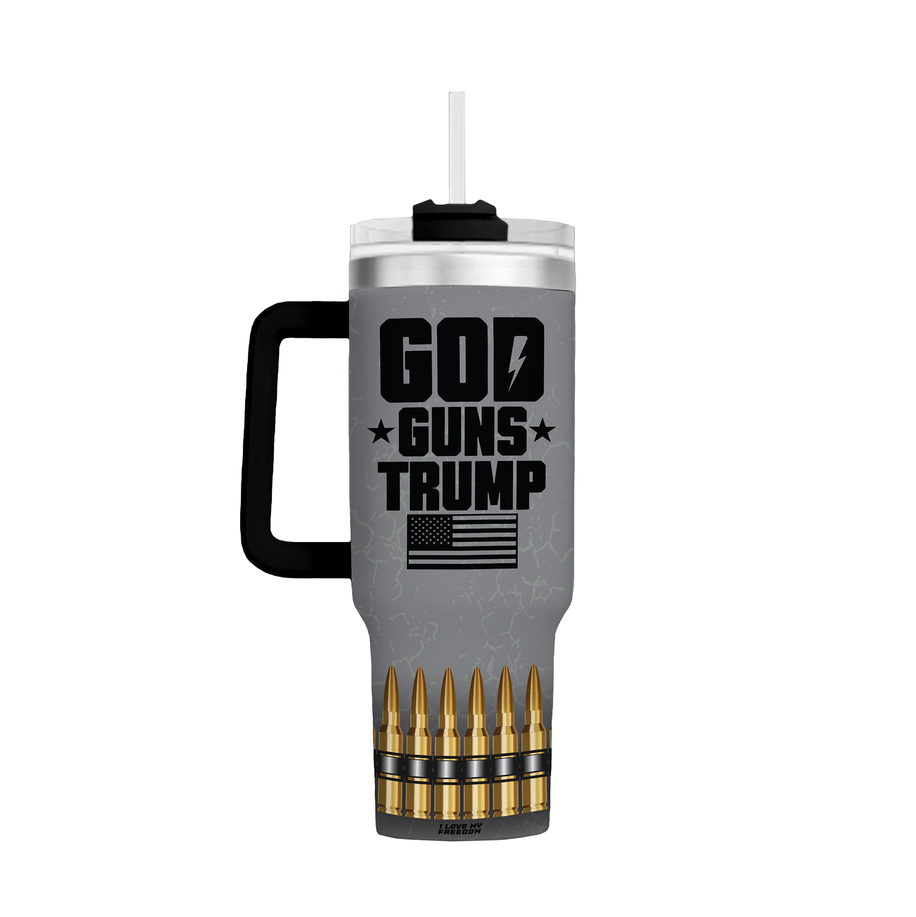 God Guns Trump Custom Stanley Cup 40 oz 30 oz Tumbler With Handle