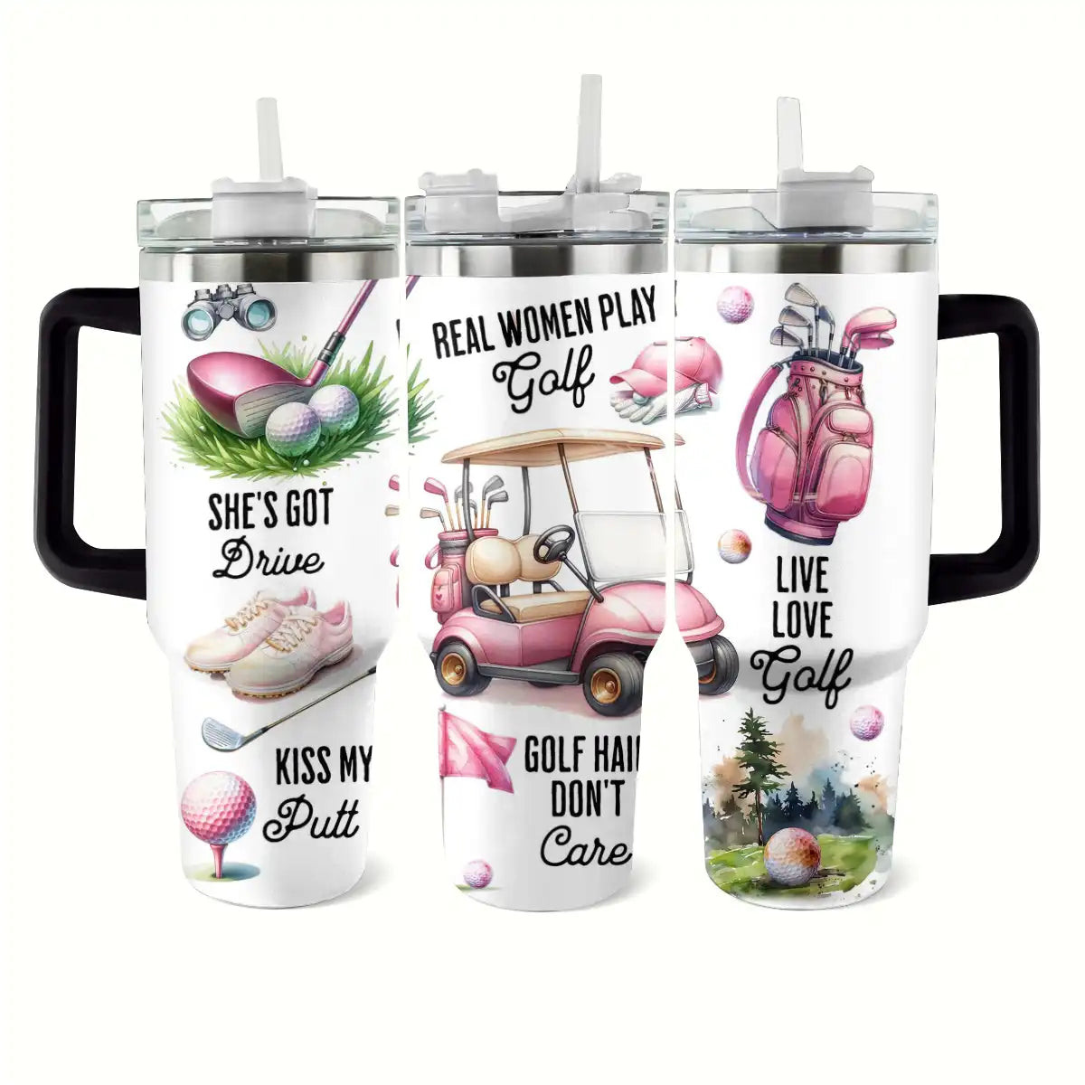 Golf Custom Stanley Cup 40 oz 30 oz Tumbler With Handle