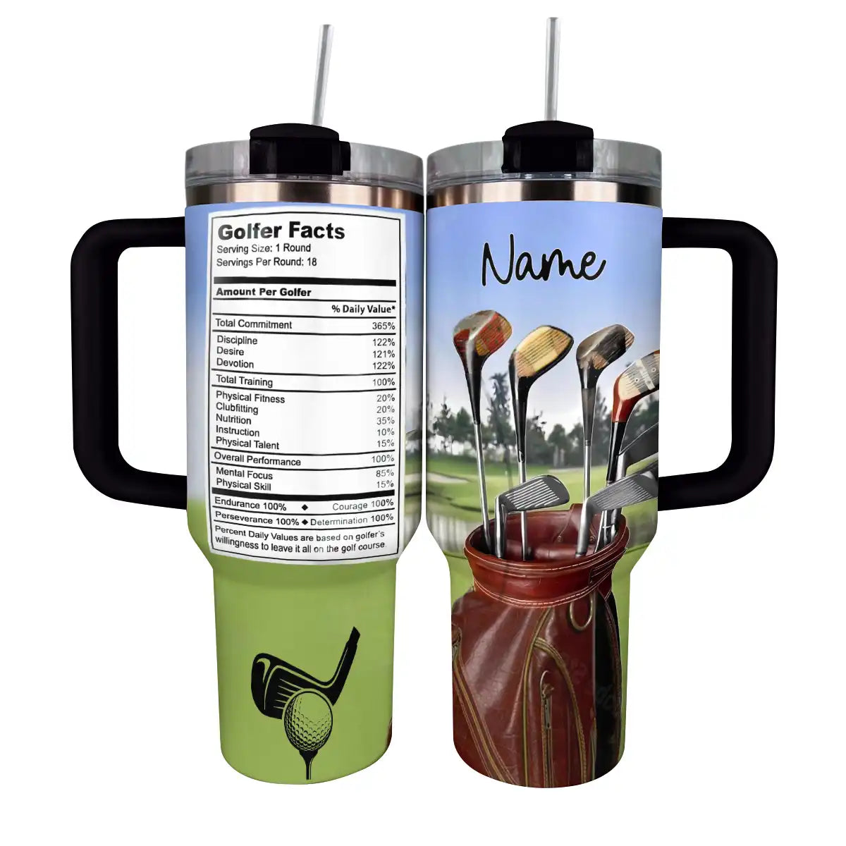Golf Custom Stanley Cup 40 oz 30 oz Tumbler With Handle