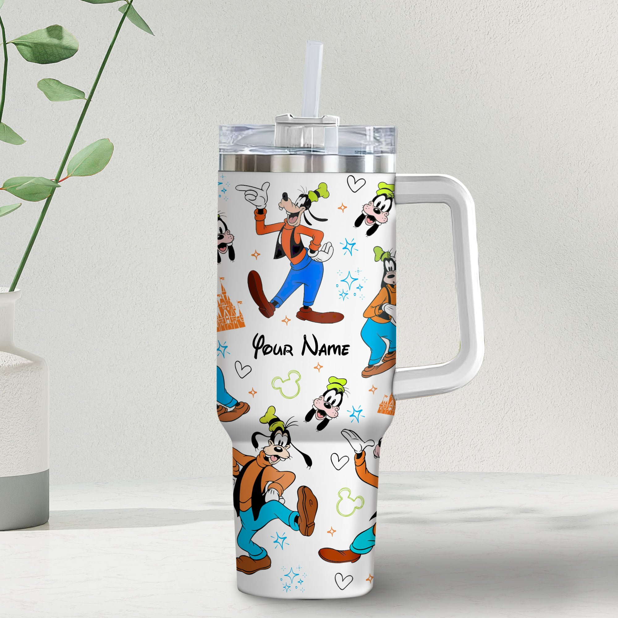 Goofy Disney Cartoon Custom Stanley Cup 40 oz 30 oz Tumbler With Handle