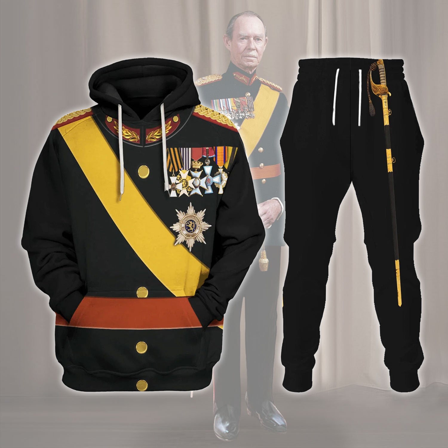 Grand Duke of Luxembourg Costume Hoodie Sweatshirt T-Shirt Sweatpants Tracksuit - Stormmerch Exclusive