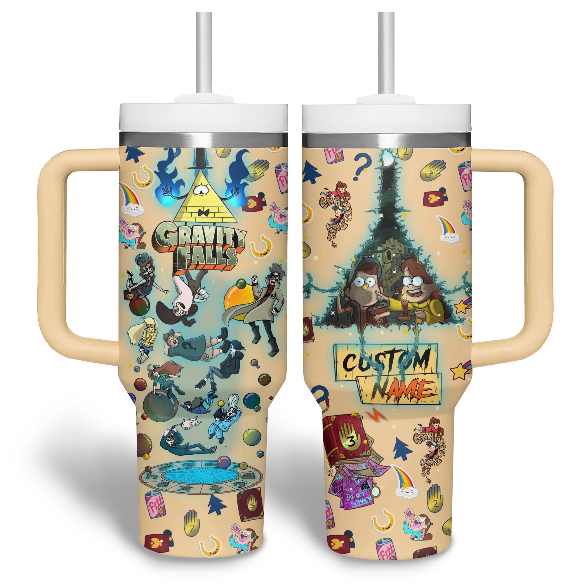 Gravity Falls TV Series Custom Stanley Cup 40 oz 30 oz Tumbler With Handle