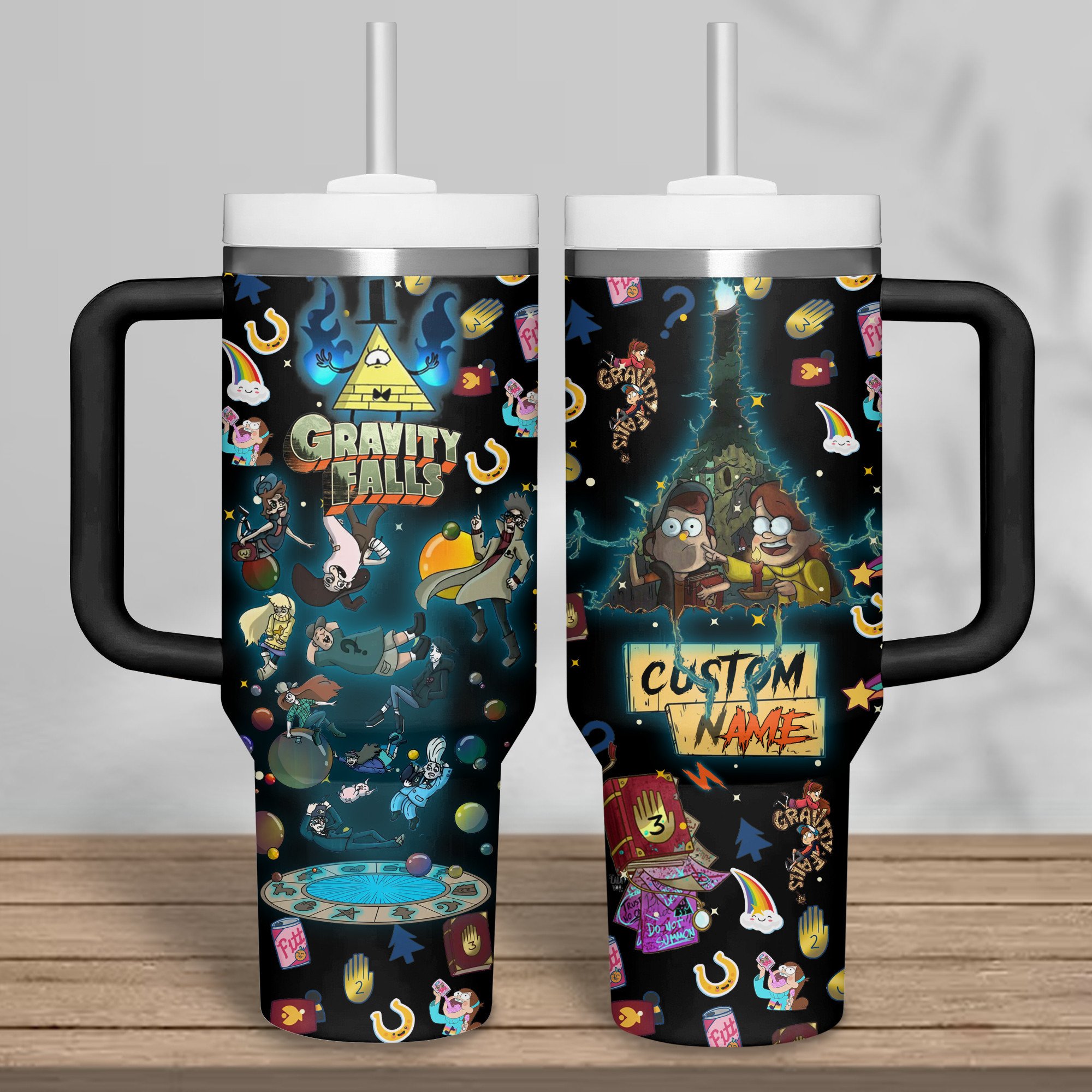 Gravity Falls TV Series Custom Stanley Cup 40 oz 30 oz Tumbler With Handle