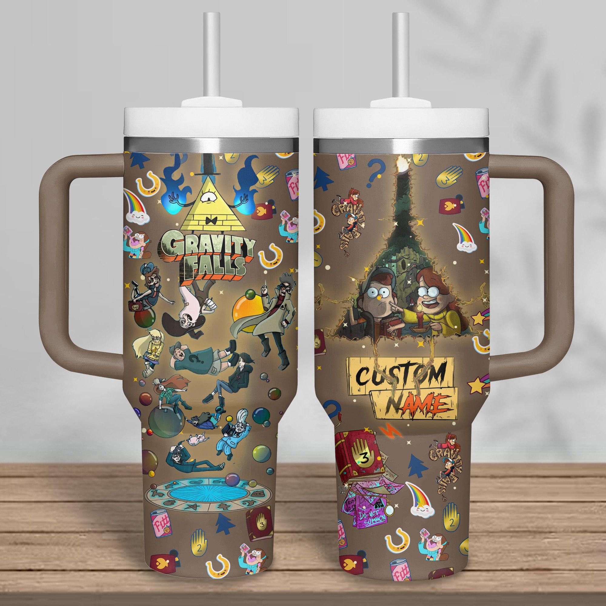 Gravity Falls TV Series Custom Stanley Cup 40 oz 30 oz Tumbler With Handle