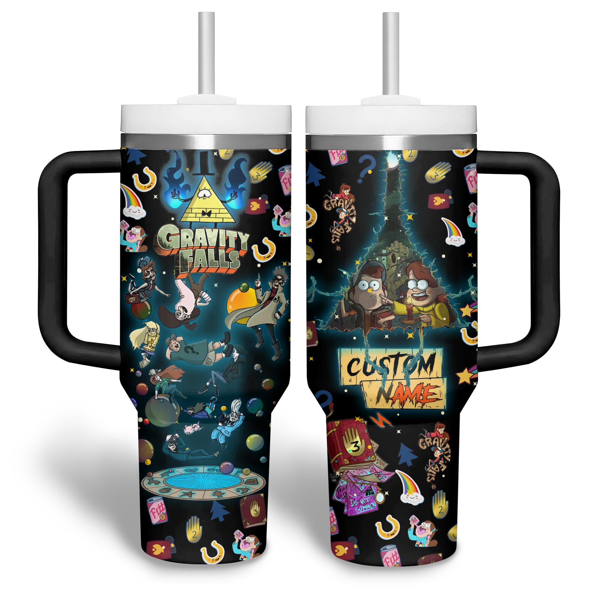 Gravity Falls TV Series Custom Stanley Cup 40 oz 30 oz Tumbler With Handle