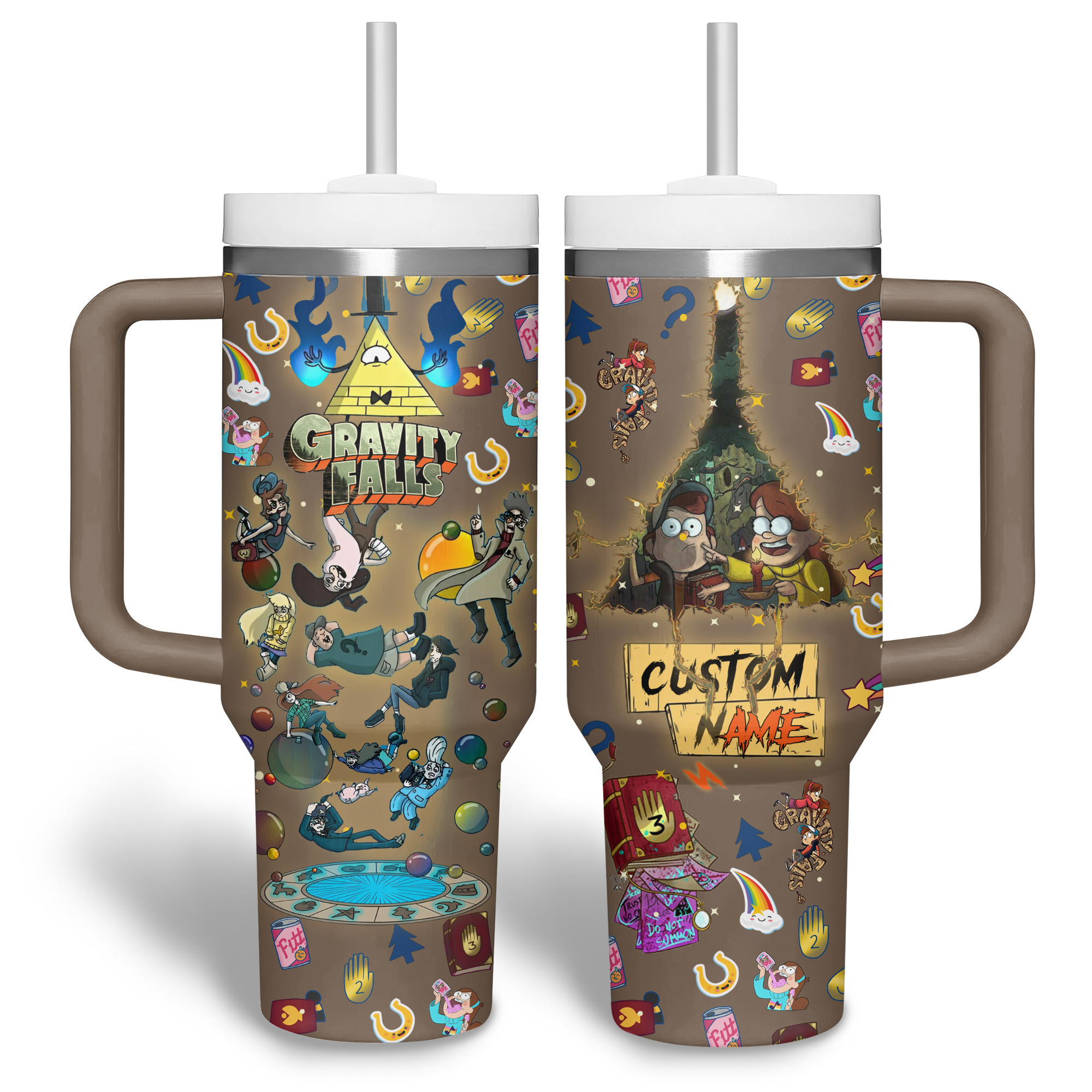 Gravity Falls TV Series Custom Stanley Cup 40 oz 30 oz Tumbler With Handle