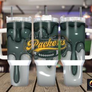 Green Bay Packers NFL Custom Stanley Cup 40 oz 30 oz Tumbler With Handle